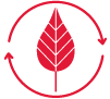 Sustainability leaf icon